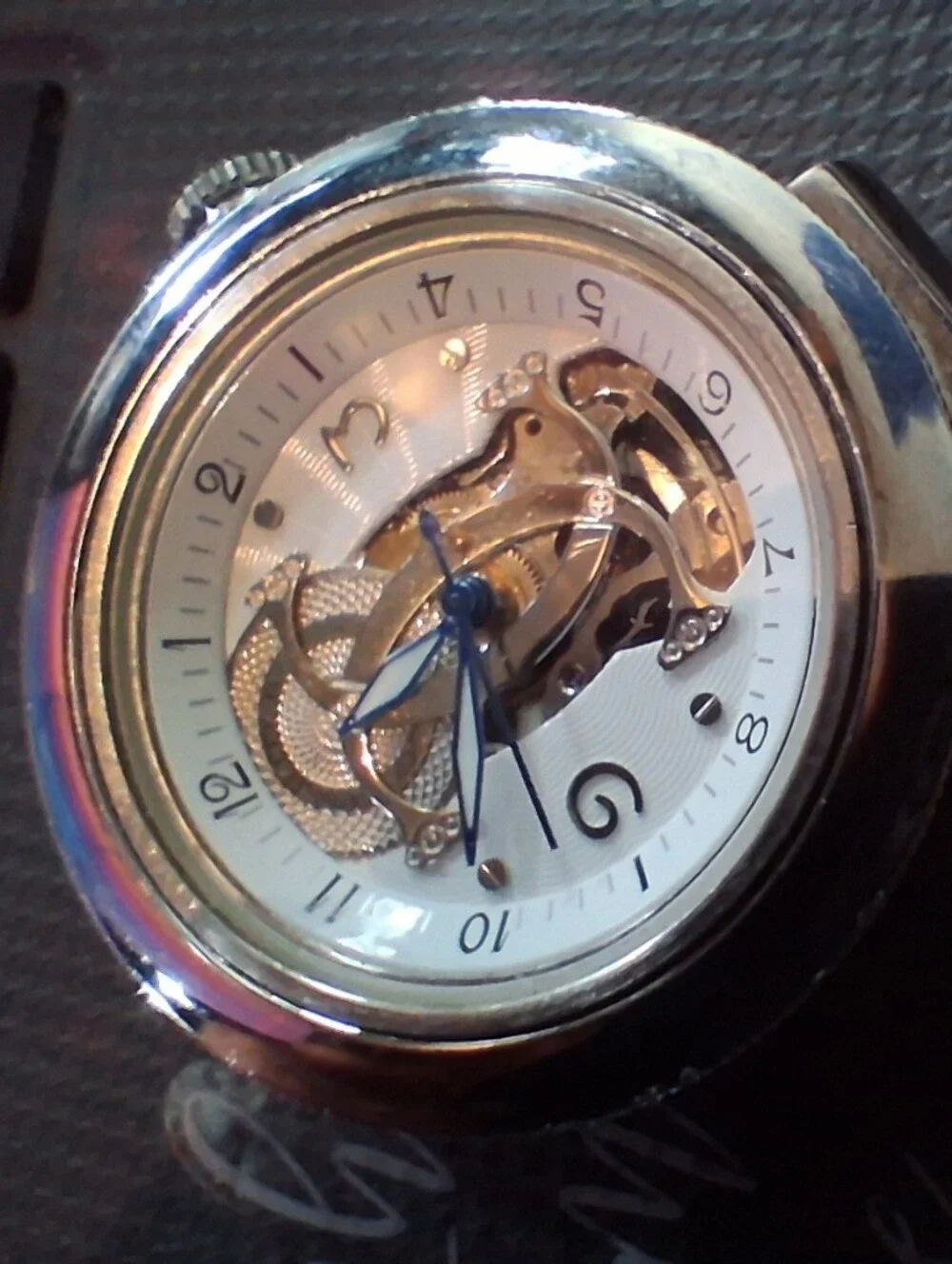 Authentic Pasha Cartier Skeleton Style Watch 2111 Series
